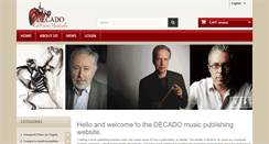 Desktop Screenshot of decadomusic.com